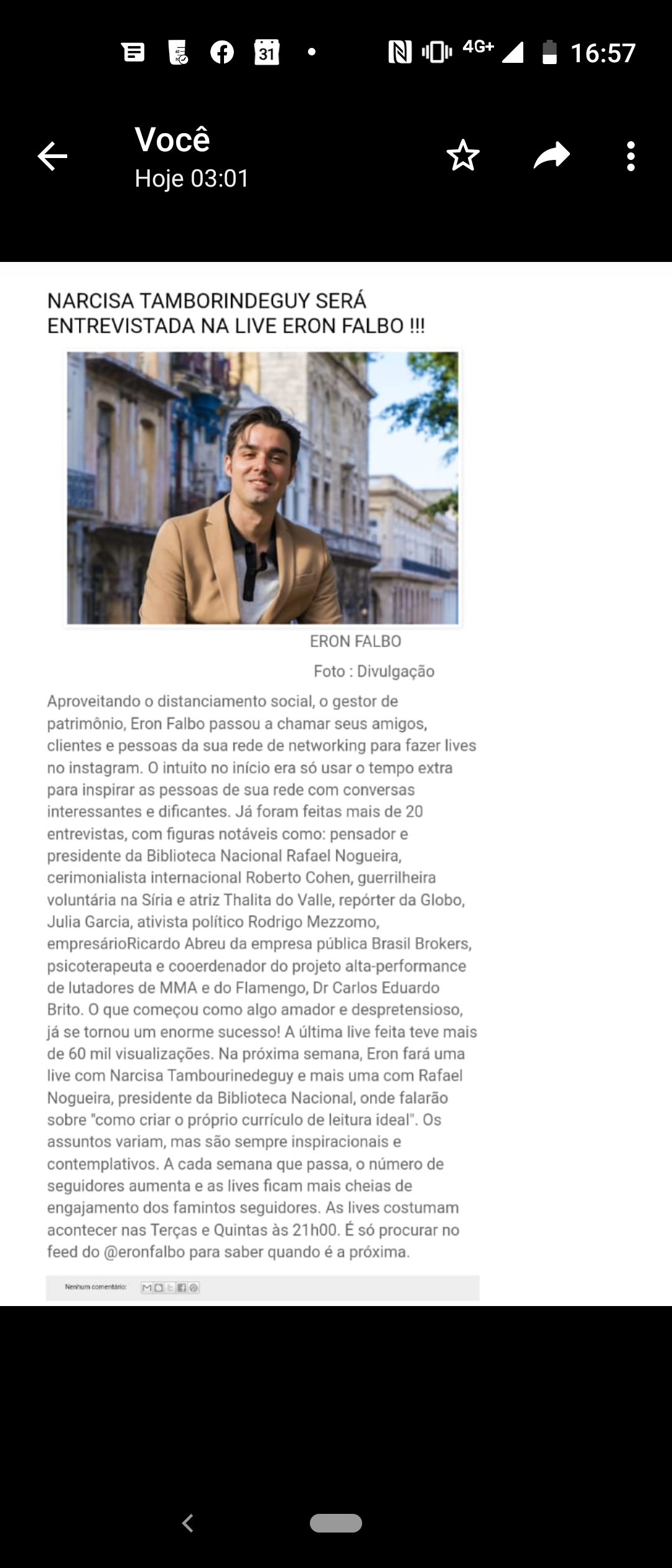 Blog Franklin Toscano, 2020